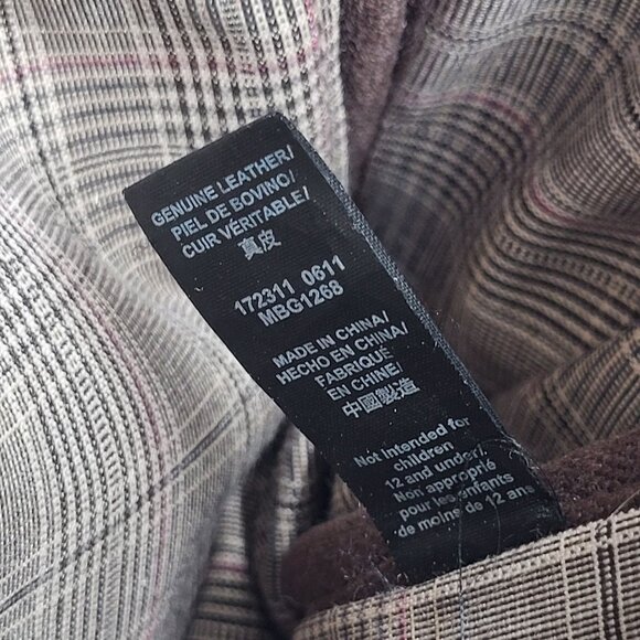 FOSSIL Brown Leather Laptop Bag Satchel  Messenger Shoulder Strap y2k acadamia - Picture 14 of 16